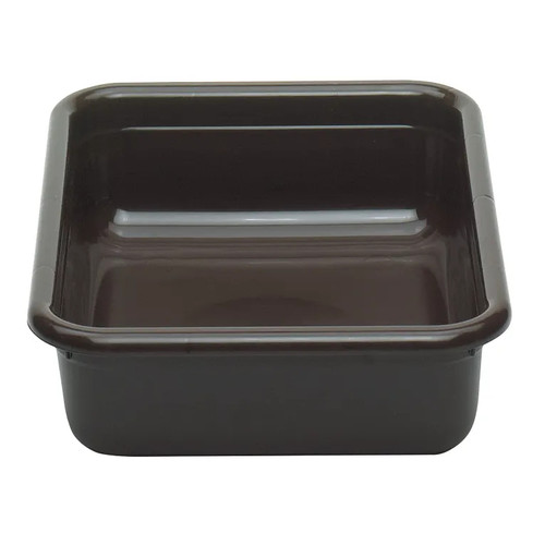 Cambro 1520CBR131 15.31" L x 19.93" W x 4.93" H Hi-Impact Plastic Dark Brown Cambox - 12/Case