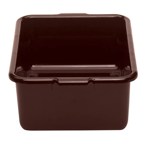 Cambro 21157CBR131 15.19" L x 20.18" W x 6.94" D Includes Handle Hi-Impact Plastic Dark Brown Cambox - 12/Case