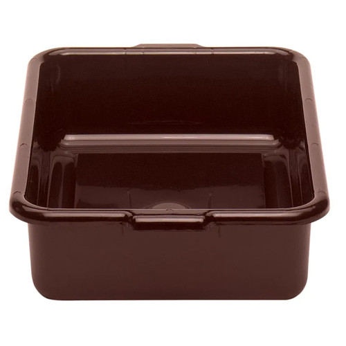 Cambro 21155CBR131 15.25" L x 20.25" W x 4.93" D Includes Handle Hi-Impact Plastic Dark Brown Cambox - 12/Case