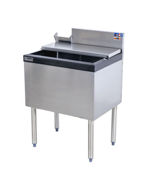 Perlick TS24IC10-STK 24"W x 18-9/16"D Underbar Ice Bin/Cocktail Unit - 50 lb