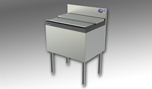 Perlick TS24IC10-STK 24"W x 18-9/16"D Underbar Ice Bin/Cocktail Unit - 50 lb
