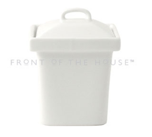 FOH DBO102WHP23 3.5" W x 1.5" H White Porcelain Large Mod Pot Lid Only