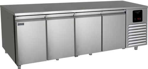U-Line UCFZ588-SS61A 21.2 Cu. Ft. Stainless Steel Solid 4 Doors Reach-In U-Line Commercial Undercounter Freezer - 115 Volts