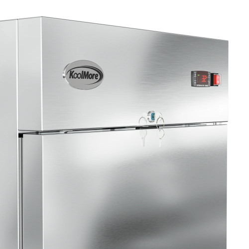 Koolmore RIR-1D-SSHD 23 Cu. Ft. 1 Solid Door Stainless Steel Reach In Refrigerator - 115 Volts