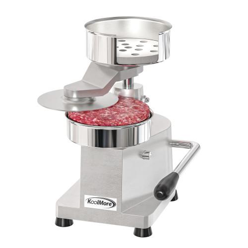 Koolmore CHM-5 11" W Stainless Steel Countertop Hamburger Patty Molding Press with Handle