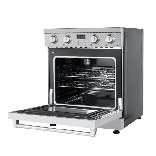 Koolmore KM-EPR-30AP-SS 29.9" W x 29.7" D x 36.1" H Stainless Steel Professional Electric Range - 240 Volts