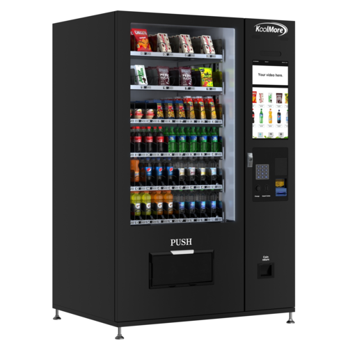 Koolmore KM-VMRT-50-BC 50.9" W Black Refrigerated Snack Vending Machine