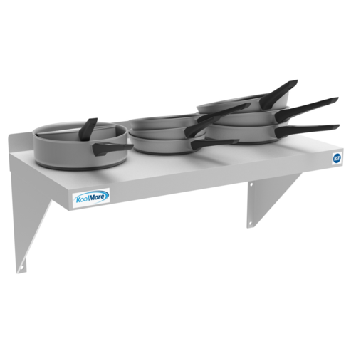 Koolmore WMSH-1224 24" W Stainless Steel 18 Gauge Wall Shelf