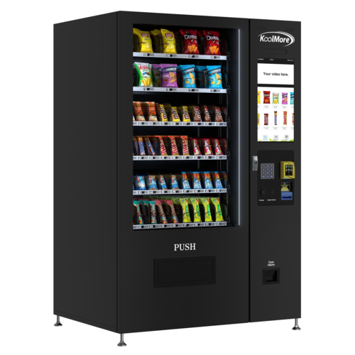 Koolmore KM-VMNT-50-BR 49.7" W Classic Black Non-Refrigerated Snack Vending Machine