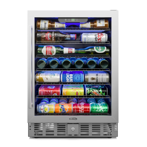 Koolmore KM-BIR5C-GD 5 Cu. Ft. Stainless Steel 1 Glass Door Undercounter Refrigerator