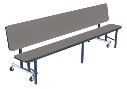 National Public Seating CBG96 29" W 14 Gauge Steel NPS Convertible Bench Cafeteria Table