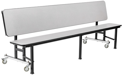 National Public Seating CBG96 29" W 14 Gauge Steel Convertible Bench Cafeteria Table