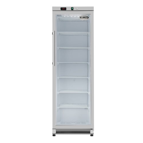 Koolmore KM-FMD12SGD 12 Cu. Ft. Stainless Steel Glass Door Reach-In Freezer - 115 Volts