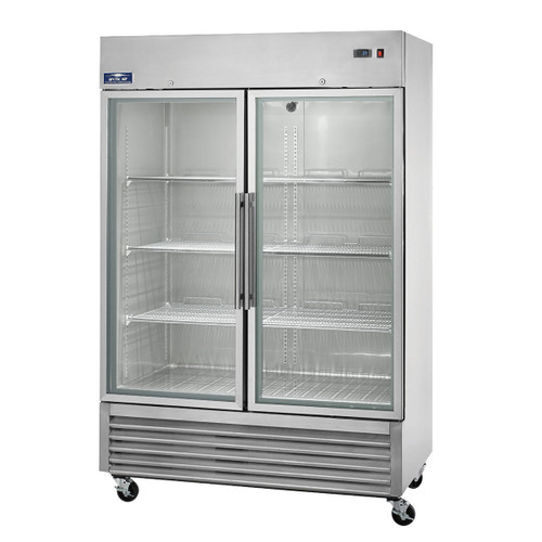 Arctic Air AGDF49 54" W Stainless Steel Glass Doors Reach-In Freezer - 115 Volts