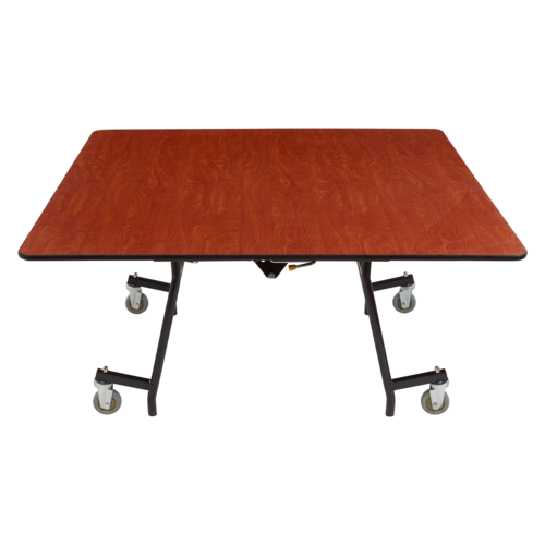 National Public Seating MTSSF-60Q 60" W Square 14 Gauge Steel Mobile EasyFold Cafeteria Table
