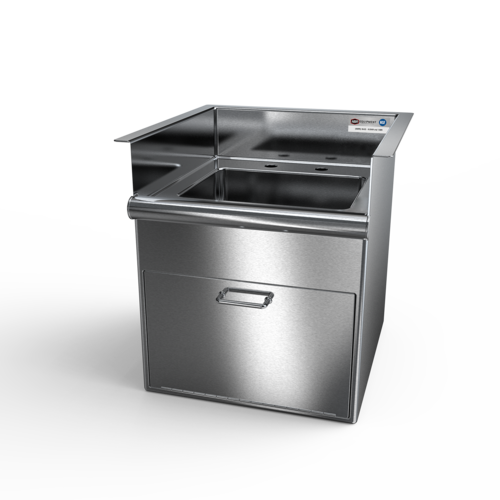 NBR Equipment DI-1-091106TD 16.5" W x 17.5" D x 17.25" H Stainless Steel (1) Compartment Drop-In Sink