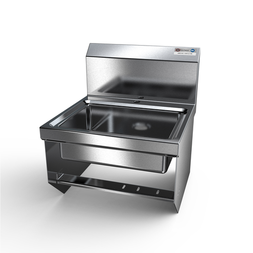 NBR Equipment HS2-D1-KB 17" W x 17" D x 19.5" H Stainless Steel Handsink