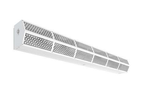 Berner PE06-C-1060A 60" L White Powder Coat Exterior Pass Thru Unit 6 Ambient (Unheated) Air Curtain - 120 Volts