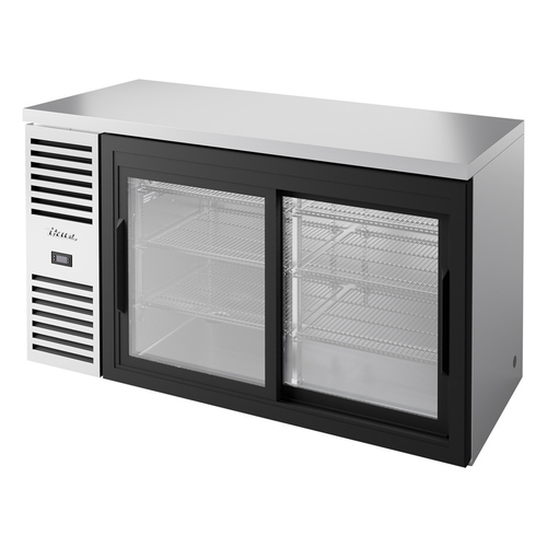 True TBR60-RISZ1-L-S-11-1 60" W Stainless Steel Glass Refrigerated Back Bar Cooler - 155 Volts