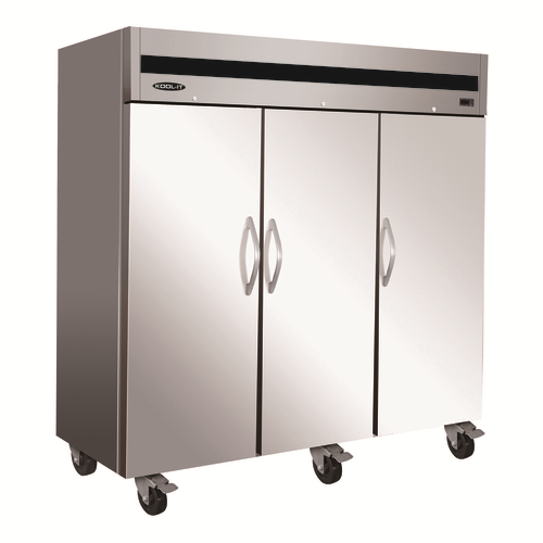 MVP Group IT82F DV 53.9" W Stainless Steel 3 Solid Doors Reach-In IKON Freezer - 208-230 Volts