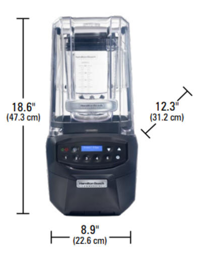 Hamilton Beach HBH855 48 Oz. Stainless Steel Summit Edge High Performance Blender - 120 Volts
