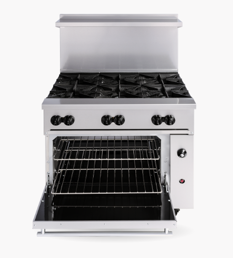 Wolf C36R-6B-LP 36" W Stainless Steel 6 Burners Liquid Propane Restaurant Range Endurance - 180,000 BTU