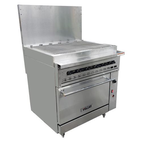 Wolf C36C-36CBP 36.07" W Stainless Steel 1 Charbroiler Liquid Propane Restaurant Range Challenger - 115 Volts