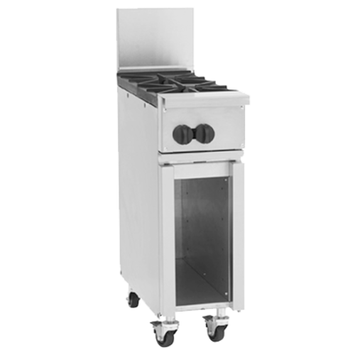 Wolf C12-2BF-LP 12" W Stainless Steel 2 Burners Liquid Propane Restaurant Range Challenger XL - 60,000 BTU