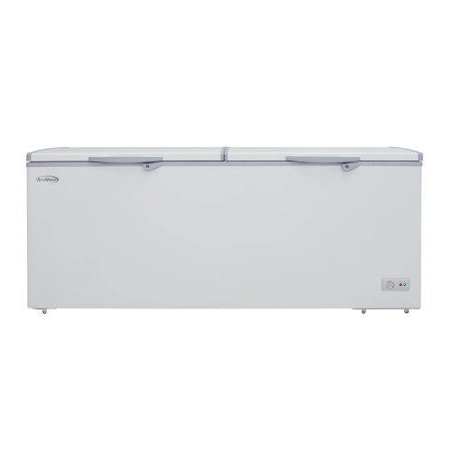 Koolmore SCF-20C 20 Cu. Ft. Aluminum White Solid Hinged Door with Lock Chest Freezer - 115 Volts