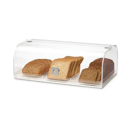 Rosseto BD119 19.25" x 12" x 7" H Clear Acrylic Curved Front Countertop Bakery Case