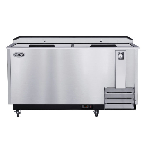 Koolmore KM-BOC65-SS 19 Cu. Ft. Stainless Steel Built-In Opener Commercial Bottle Cooler - 115 Volts