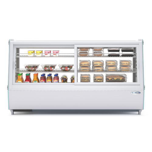 Koolmore CDC-250-WH 48" W White Countertop Refrigerated Display Case - 120 Volts