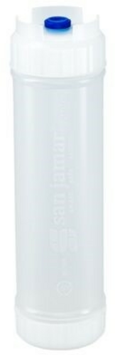 San Jamar 857320L 20 Oz. Blue Cap Single Tip EZ-Kleen Sauce Bottle