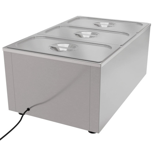 Koolmore CFW-3 6 Qt. Stainless Steel 20 Gauge Electric Countertop Food Warmer - 115 Volts