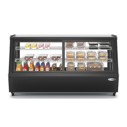 Koolmore CDC-250-BK 48" W Black Countertop Refrigerated Display Case - 120 Volts