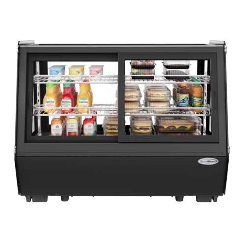 Koolmore CDC-165-BK 35" W Black Countertop Refrigerated Display Case - 120 Volts