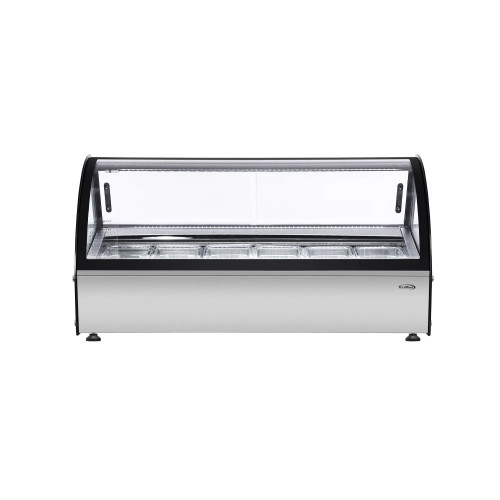 Koolmore KM-CGD-6P 46" W Stainless Steel Countertop Gelato Display Cabinet