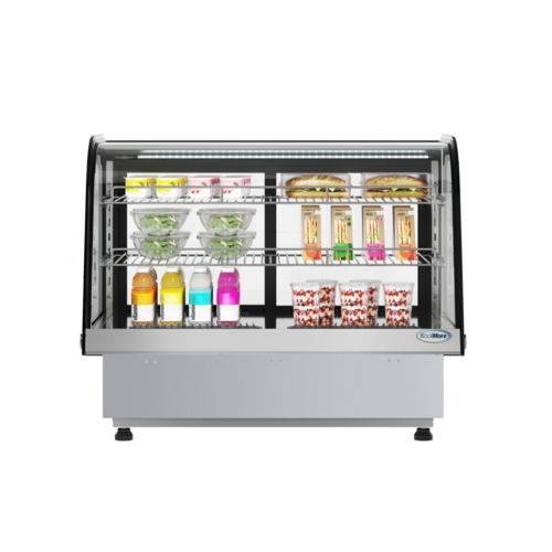 Koolmore DICDC-160-BK 34.5" W Black Countertop Refrigerated Display Case - 120 Volts