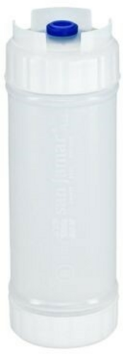 San Jamar 857316L 16 Oz. Blue Cap Single Tip EZ-Kleen Sauce Bottle
