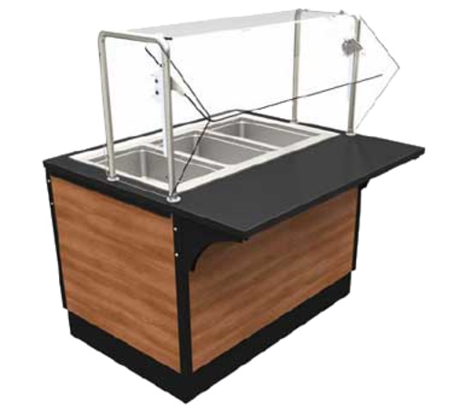 Vollrath VH90 90" W x 44" D x 34" H Stainless Steel Construction V-Class Series Hot Station