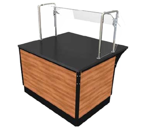 Vollrath VU42 42" W x 44" D x 34" H Stainless Steel Frame V-Class Series Utility Station