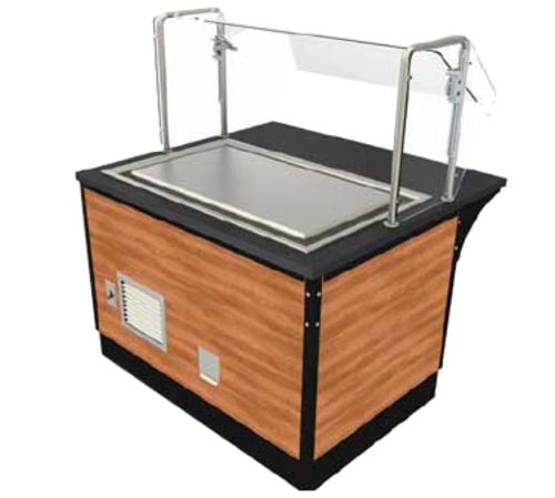 Vollrath VFT60 60" L Stainless Steel Frame Construction V-Class Series Frost Top Station - 120V