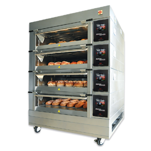 Belshaw DX-ECOTOUCH-2W-3 80" W x 52" D Stainless Steel Electric DX Eco-Touch 3-Deck Oven