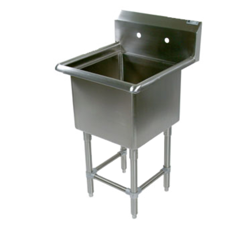John Boos 1PB20 25.13" W 16 Gauge Stainless Steel 1-Compartment Pro-Bowl Sink