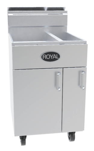 Royal Range RFT-5025-NG 50 Lbs. Stainless Steel Natural Gas Fryer - 190,000 BTU