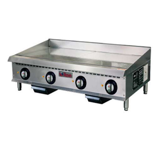 MVP Group ITG-48E 48" W Stainless Steel Thermostatic Control Electric Countertop Ikon Griddle - 208 Volts