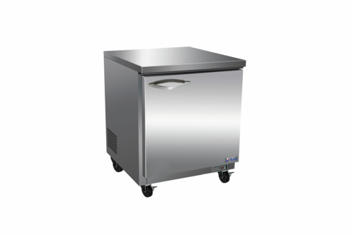 MVP Group IUC28F 27.8" W Stainless Steel 1 Solid Door IKON Undercounter Freezer - 115 Volts