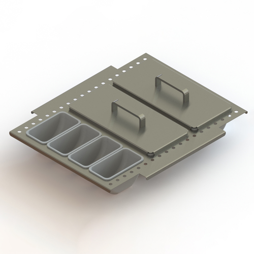 Glastender DICF-18L 12 Cup Condiment Drawer Insert