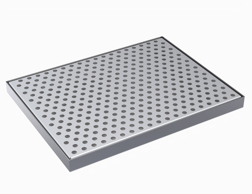 Krowne KDT-8X10.5S 10.5" W x 8" D Brushed Stainless Steel Drip Tray