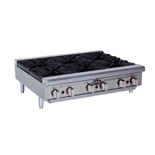 Royal Range RHP-12-2-NG Countertop Natural Gas Hotplate - 60,000 BTU